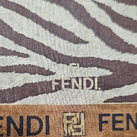 Fendi Zebra Print Scarf - Picture 2 of 3